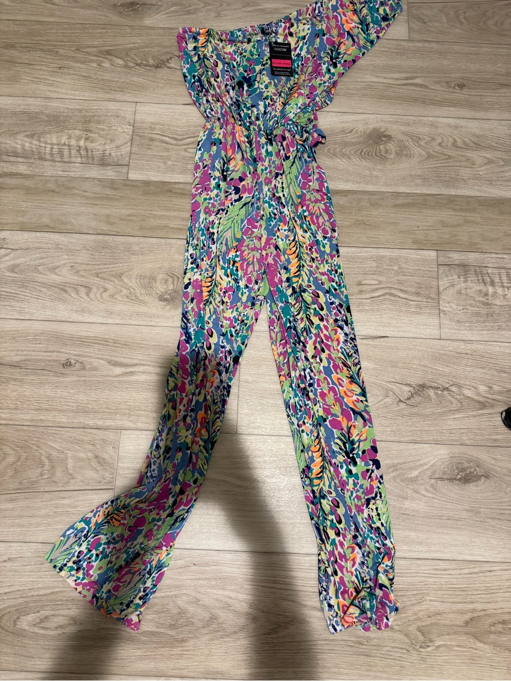 Beeson River Multicolor One-Shoulder Wide-Leg Jumpsuit
